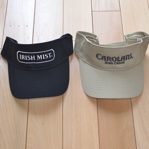 Two Golf Visors Irish Mist and Carolans Irish Cream - Picture 1 of 4